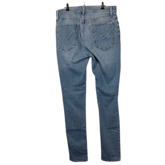 Hudson Ace Skinny Men's Jeans Light Medium Wash Distressed Size 33 x 32 - Picture 3 of 11
